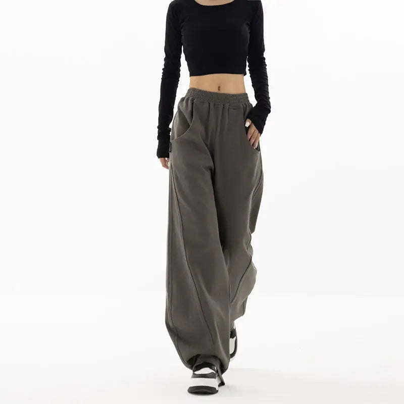Wide Leg Sports Sweatpants