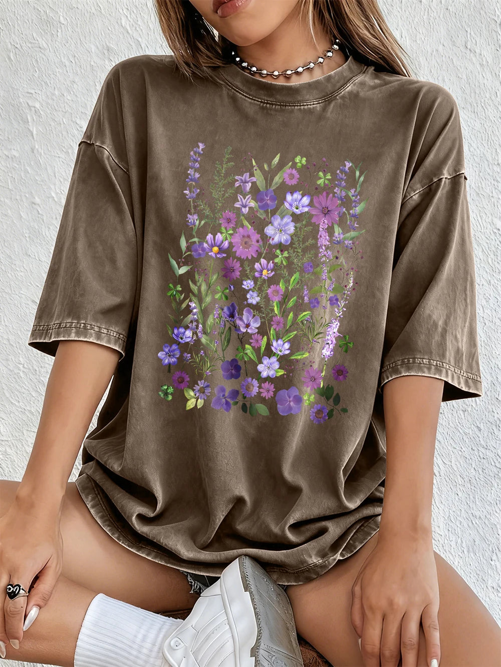 Purple Watercolour Wash T-Shirt