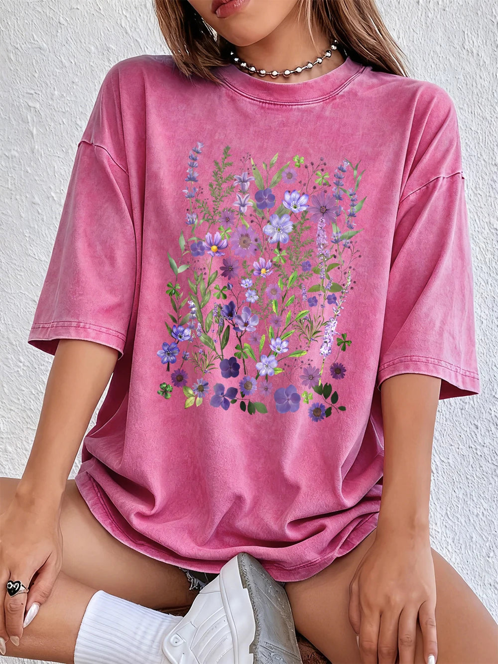 Purple Watercolour Wash T-Shirt
