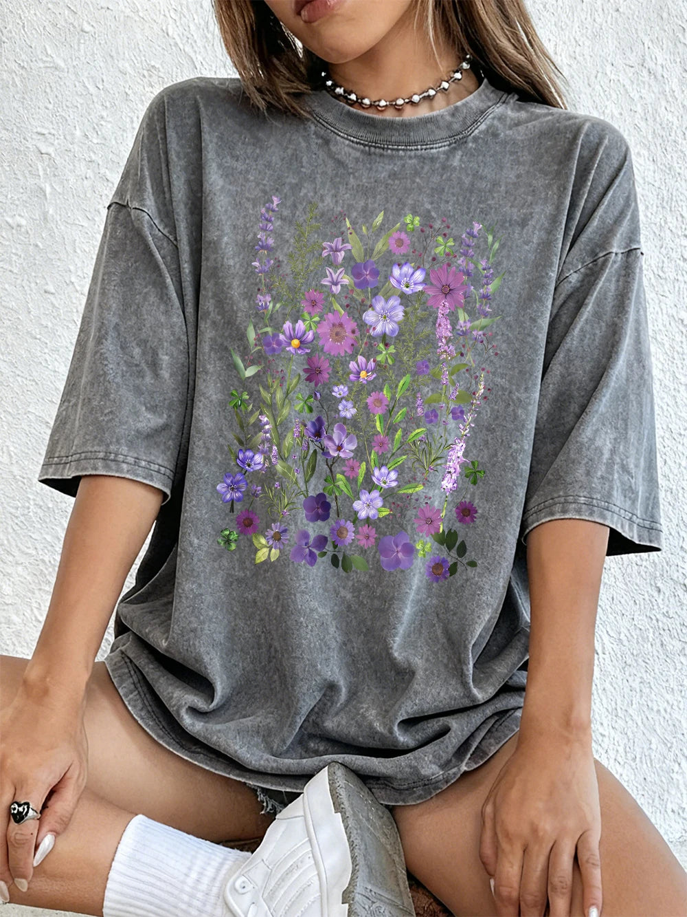 Purple Watercolour Wash T-Shirt