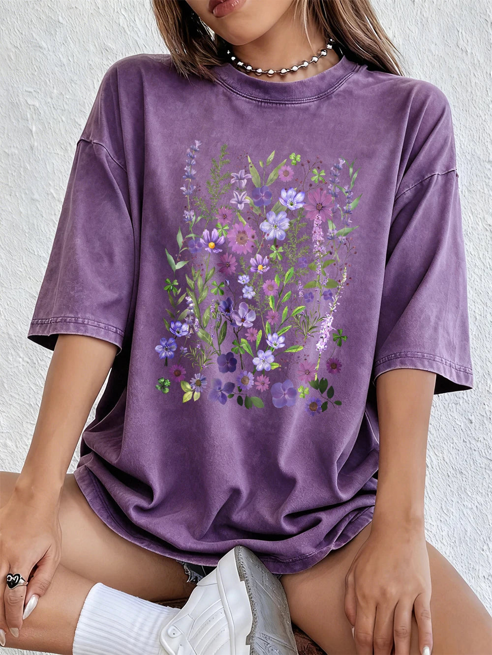 Purple Watercolour Wash T-Shirt