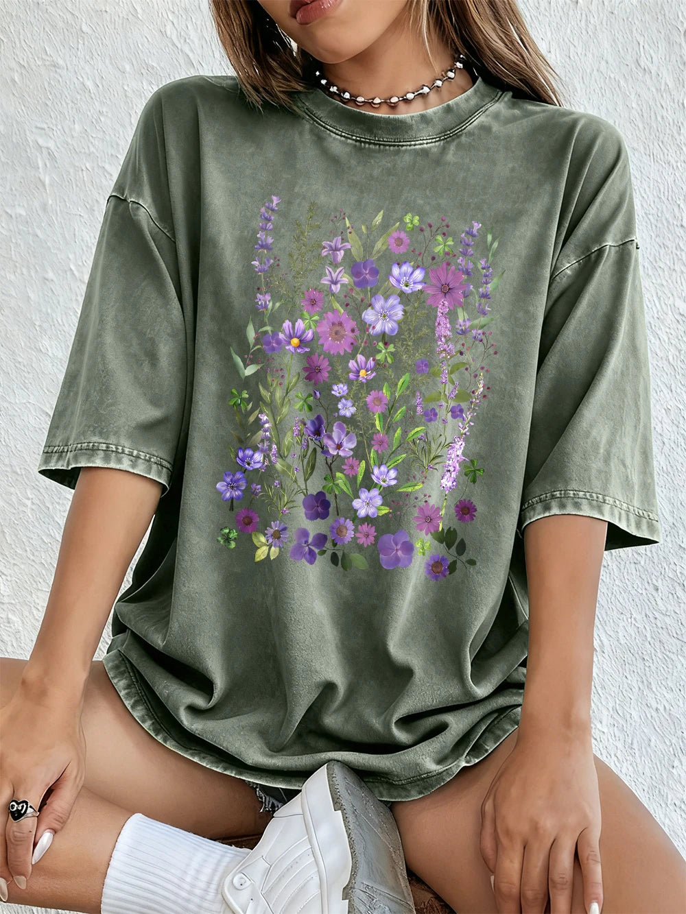 Purple Watercolour Wash T-Shirt