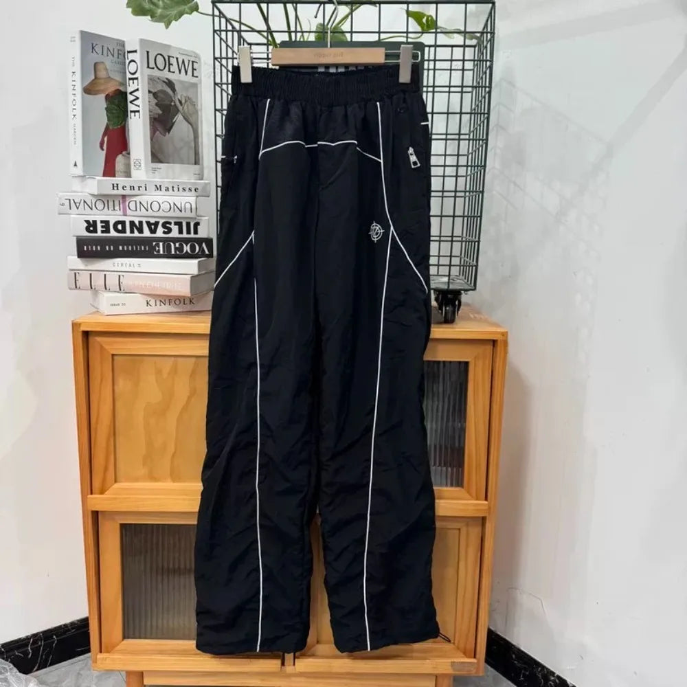 Y2K Black Embroidered Tracksuit