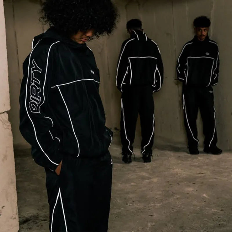 Y2K Embroidered Hoodie & Pants Set