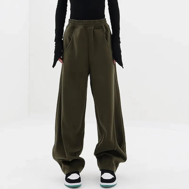 Wide Leg Sports Sweatpants