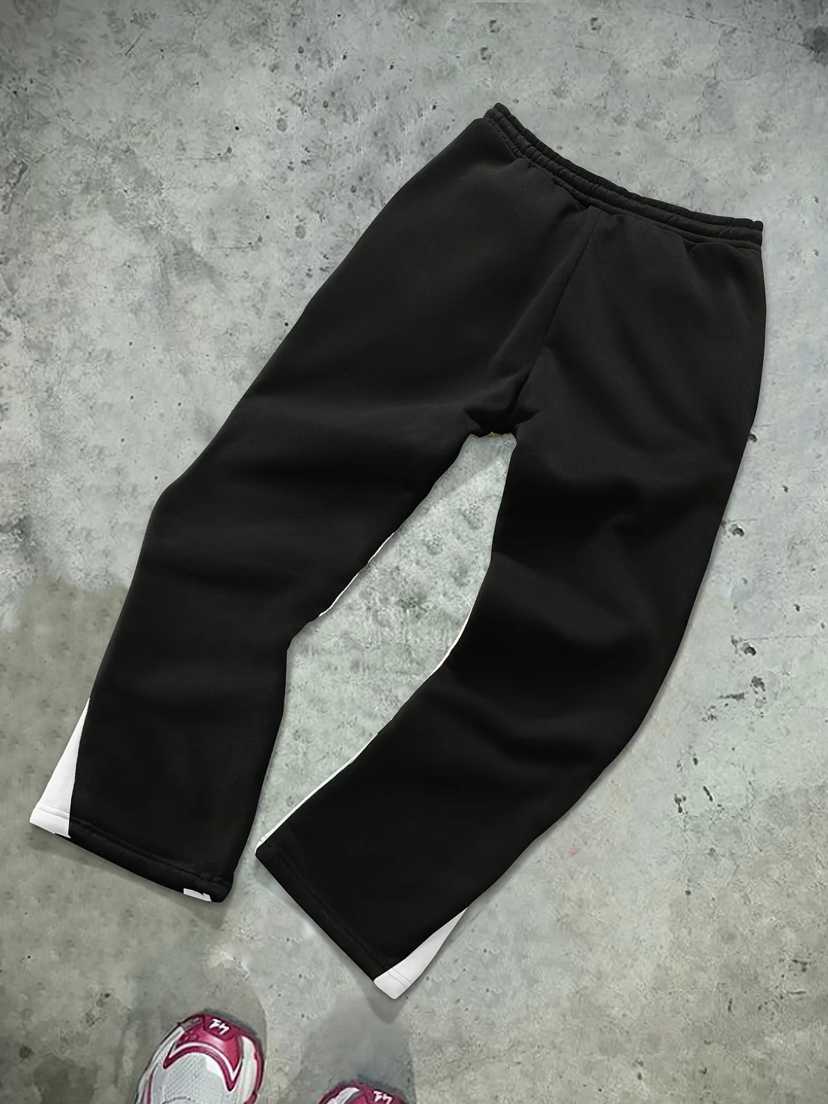 Cross Print Flared Sweatpants