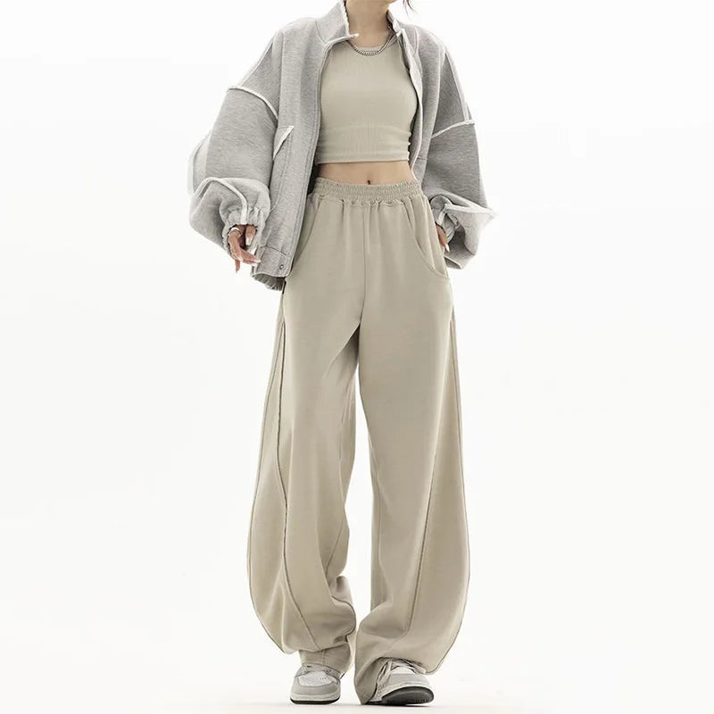 Wide Leg Sports Sweatpants